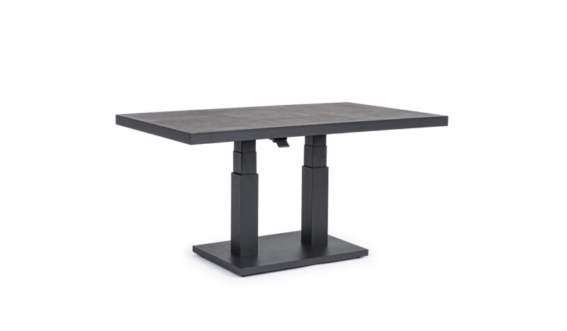 Truman - Mesa de terraza de 140 cm - Elevable Antracita