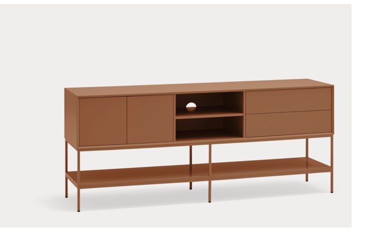 Platt - Aparador/Mueble TV de 166 cm, Teja - Imagen 2