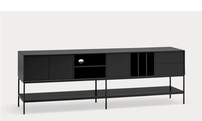 Platt - Aparador/Mueble TV de 220 cm, Antracita - Imagen 2